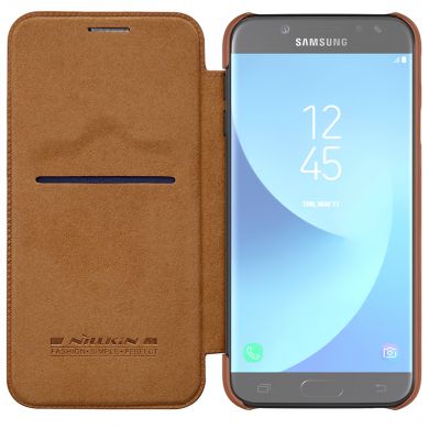 Чехол-книжка NILLKIN Qin Series для Samsung Galaxy J5 2017 (J530) - Brown