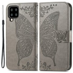 Чохол UniCase Butterfly Pattern для Samsung Galaxy A22 (A225) / M22 (M225) - Grey