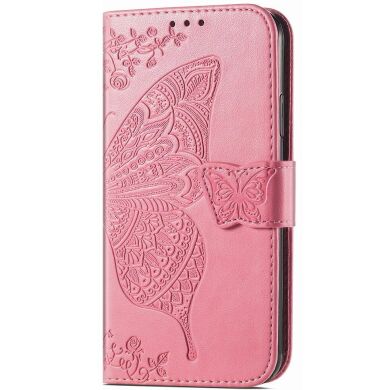 Чехол UniCase Butterfly Pattern для Samsung Galaxy A55 (A556) - Pink
