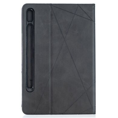 Чехол UniCase Geometric Style для Samsung Galaxy Tab S7 (T870/875) / S8 (T700/706) - Black