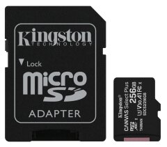 Картка пам`яті Kingston microSDXC 256GB Canvas Select Plus C10 UHS-I R100MB/s + адаптер