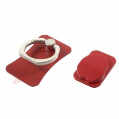 Кольцо-держатель для смартфона Deexe Metal Ring - Red