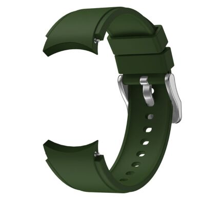 Ремешок UniCase Silicone Band для Samsung Galaxy Watch 4 Classic (46mm) / Watch 4 Classic (42mm) / Watch 4 (40mm) / Watch 4 (44mm) - Army Green