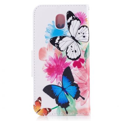Чехол-книжка UniCase Color Wallet для Samsung Galaxy J3 2017 (J330) - Butterfly in Flowers
