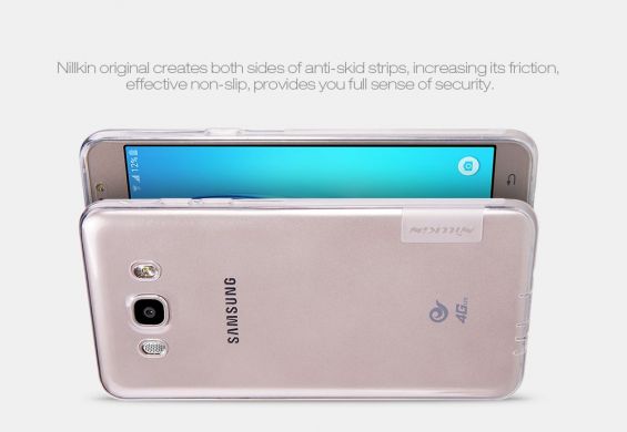 Силиконовая накладка NILLKIN Nature TPU для Samsung Galaxy J7 2016 (J710) - White