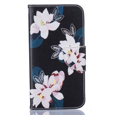Чехол-книжка Deexe Color Wallet для Samsung Galaxy S7 (G930) - White Flowers