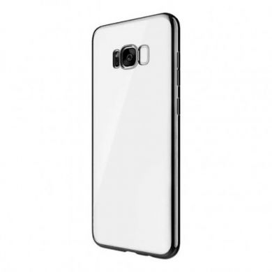 Cиликоновый (TPU) чехол Deexe Glossy Border для Samsung Galaxy S8 (G950) - Gray