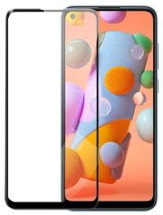 Защитное стекло Deexe 5D Full Glue для Samsung Galaxy A11 (A115) / Galaxy M11 (M115) - Black