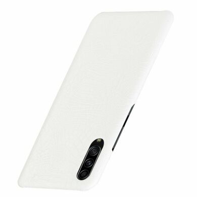 Защитный чехол Deexe Croco Style для Samsung Galaxy A70s (A707) - White