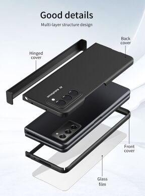 Защитный чехол Deexe Full Protection для Samsung Galaxy Fold 2 - Black