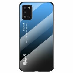Защитный чехол Deexe Gradient Color для Samsung Galaxy A31 (A315) - Black / Blue