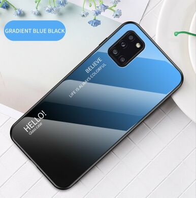 Захисний чохол Deexe Gradient Color для Samsung Galaxy A31 (A315) - Black / Blue