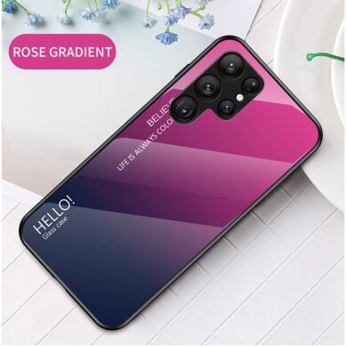 Защитный чехол Deexe Gradient Color для Samsung Galaxy S23 Ultra - Rose