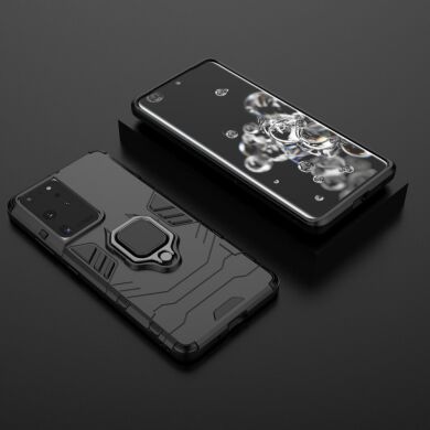 Захисний чохол Deexe Hybrid Case для Samsung Galaxy S21 Ultra - Black