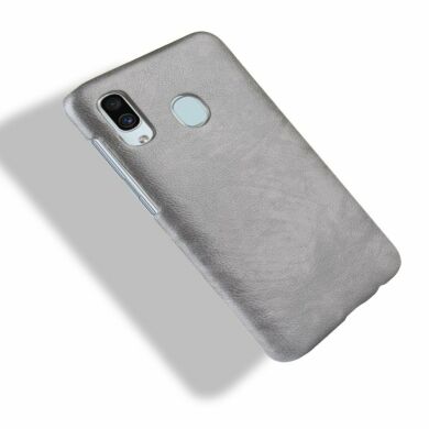 Защитный чехол Deexe Leather Back Cover для Samsung Galaxy A30 (A305) / A20 (A205) - Grey