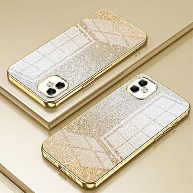 Защитный чехол Deexe Sparkles Cover для Samsung Galaxy A05 (A055) - Gold