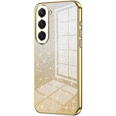 Защитный чехол Deexe Sparkles Cover для Samsung Galaxy S23 (S911) - Gold
