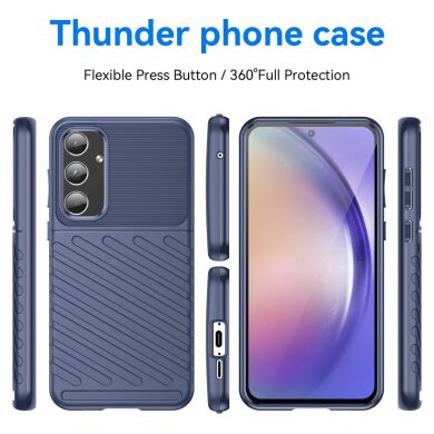 Защитный чехол Deexe Thunder Series для Samsung Galaxy A55 (A556) - Blue