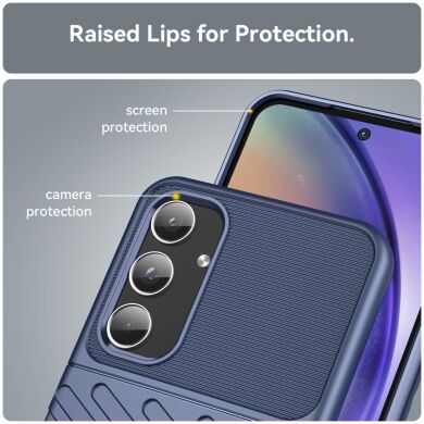 Защитный чехол Deexe Thunder Series для Samsung Galaxy A55 (A556) - Blue