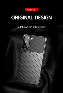 Защитный чехол Deexe Thunder Series для Samsung Galaxy S21 Plus - Black