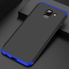 Защитный чехол GKK Double Dip Case для Samsung Galaxy J6 2018 (J600) - Black / Blue