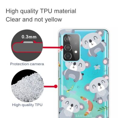 Силіконовий (TPU) чохол Deexe Pretty Glossy для Samsung Galaxy A13 (А135) - Pandas