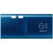 Флеш-накопитель Samsung Flash Drive Type-C 64GB USB 3.2 (MUF-64DA/APC) - Blue. Фото 1 из 10