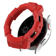 Защитный чехол Deexe Armour Frame для Samsung Galaxy Watch 4 / 5 (44mm) - Red