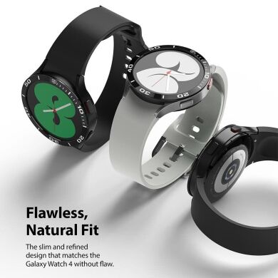 Защитная накладка RINGKE Bezel Styling для Samsung Galaxy Watch 4 / 5 (44mm) - Black / Stainless Steel