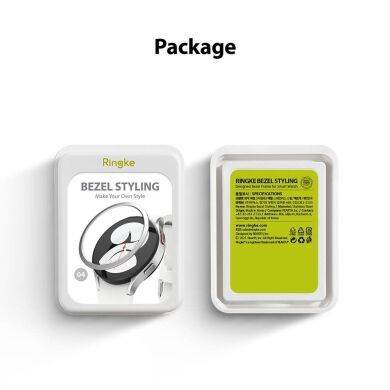 Защитная накладка RINGKE Bezel Styling для Samsung Galaxy Watch 4 / 5 (44mm) - Silver / Stainless Steel