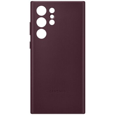 Чехол Leather Cover для Samsung Galaxy S22 Ultra (S908) EF-VS908LEEGRU - Burgundy