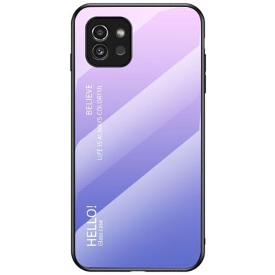 Защитный чехол Deexe Gradient Color для Samsung Galaxy A03 (A035) - Pink / Purple