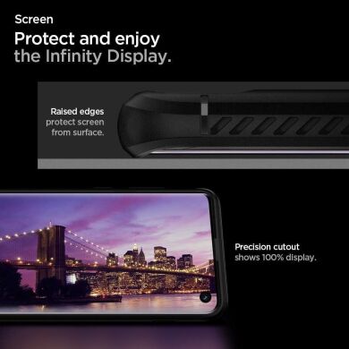 Защитный чехол Spigen (SGP) Rugged Armor для Samsung Galaxy S10 (G973) - Matte Black