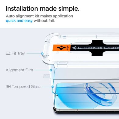 Комплект захисного скла Spigen (SGP) Screen Protector EZ Fit Glas.tR для Samsung Galaxy S23 Plus (S916)