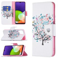 Чохол-книжка Deexe Color Wallet для Samsung Galaxy A22 (A225) / M22 (M225) - Flower Tree