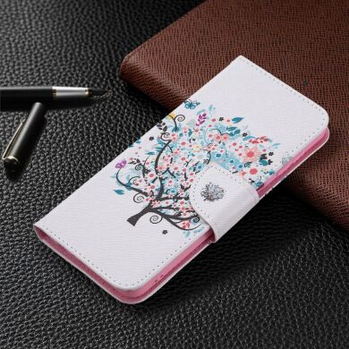 Чехол-книжка Deexe Color Wallet для Samsung Galaxy A22 (A225) / M22 (M225) - Flower Tree