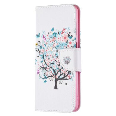 Чехол-книжка Deexe Color Wallet для Samsung Galaxy A22 (A225) / M22 (M225) - Flower Tree