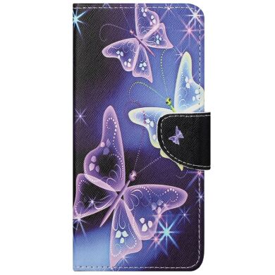 Чехол-книжка Deexe Color Wallet для Samsung Galaxy A73 (A736) - Sparkling Butterflies
