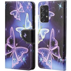 Чохол-книжка Deexe Color Wallet для Samsung Galaxy A73 (A736) - Sparkling Butterflies