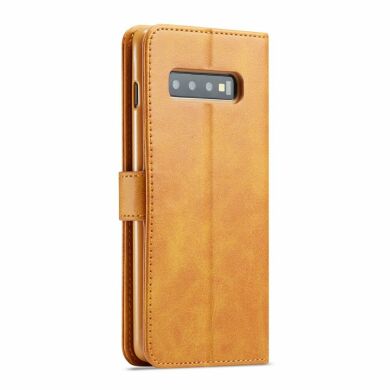 Чехол LC.IMEEKE Wallet Case для Samsung Galaxy S10 Plus (G975) - Coffee