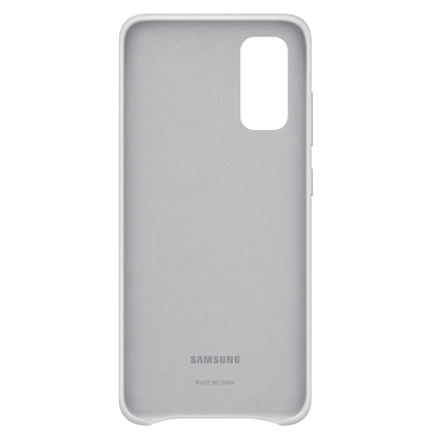 Чехол Leather Cover для Samsung Galaxy S20 (G980) EF-VG980LSEGRU - Grayish White