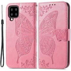 Чохол UniCase Butterfly Pattern для Samsung Galaxy A22 (A225) / M22 (M225) - Pink