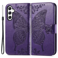 Чехол UniCase Butterfly Pattern для Samsung Galaxy A55 (A556) - Dark Purple