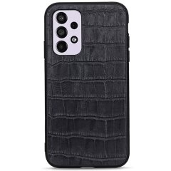 Кожаный чехол UniCase Croco Skin для Samsung Galaxy A33 (A336) - Black