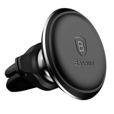 Магнітний тримач в автомобіль BASEUS Air Vent Cable Clip - Black