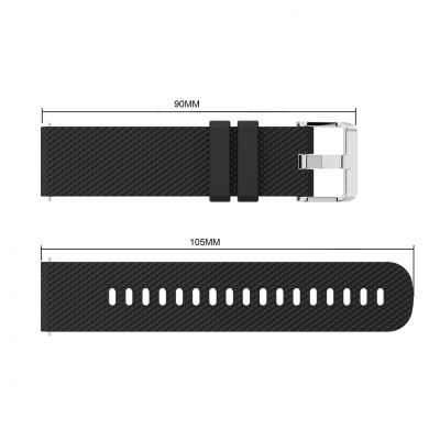 Ремешок UniCase Rhombus Texture для Samsung Galaxy Watch 42mm / Watch 3 41mm - Black
