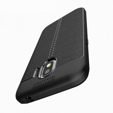 Защитный чехол Deexe Leather Cover для Samsung Galaxy J2 2018 (J250) - Black