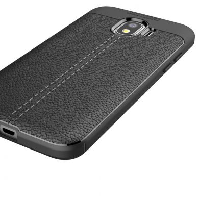 Защитный чехол Deexe Leather Cover для Samsung Galaxy J2 2018 (J250) - Black