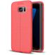 Защитный чехол Deexe Leather Cover для Samsung Galaxy S7 edge (G935) - Red. Фото 1 из 11