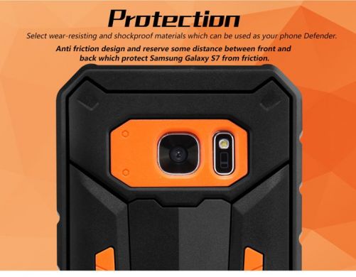 Защитная накладка NILLKIN Defender II для Samsung Galaxy S7 (G930) - Orange